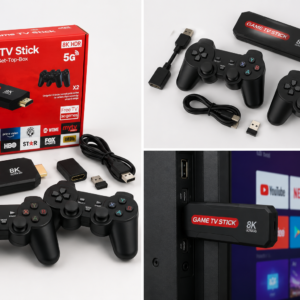 Game TV Stick 8K – Android TV + Consola Retro