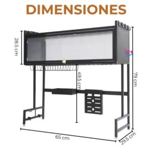 Escurridor de Platos para Cocina con Gabinete Organizador