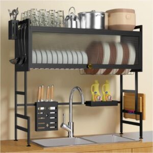 Escurridor de Platos para Cocina con Gabinete Organizador