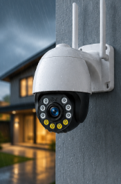 Cámara de Seguridad WiFi Exterior con Visión Nocturna